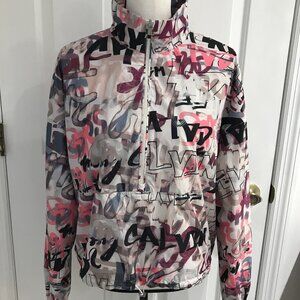 Calvin Klein Women's Graffiti Windbreaker M